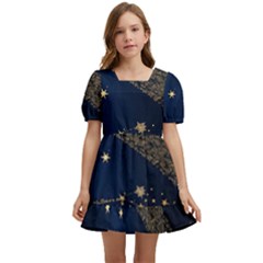 Starsstar Glitter Kids  Short Sleeve Dolly Dress