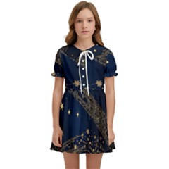 Starsstar Glitter Kids  Sweet Collar Dress by Maspions