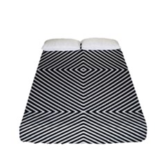 Abstract Diagonal Stripe Pattern Seamless Fitted Sheet (full/ Double Size)