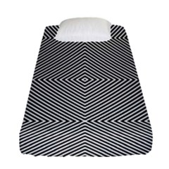 Abstract Diagonal Stripe Pattern Seamless Fitted Sheet (single Size)