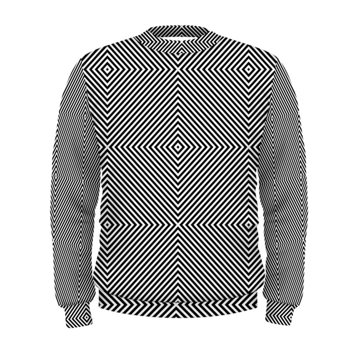 Abstract Diagonal Stripe Pattern Seamless Men s Sweatshirt