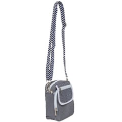 Abstract Diagonal Stripe Pattern Seamless Shoulder Strap Belt Bag