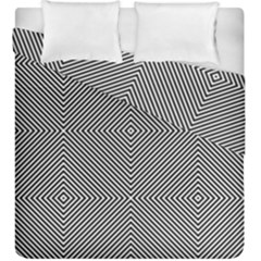 Abstract Diagonal Stripe Pattern Seamless Duvet Cover Double Side (king Size)