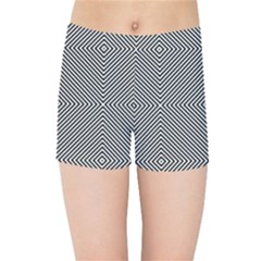 Abstract Diagonal Stripe Pattern Seamless Kids  Sports Shorts