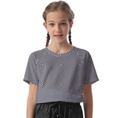 Abstract Diagonal Stripe Pattern Seamless Kids  Basic T-shirt