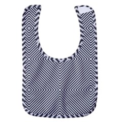 Abstract Diagonal Stripe Pattern Seamless Baby Bib by Maspions