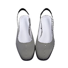 Abstract Diagonal Stripe Pattern Seamless Women s Classic Slingback Heels by Maspions