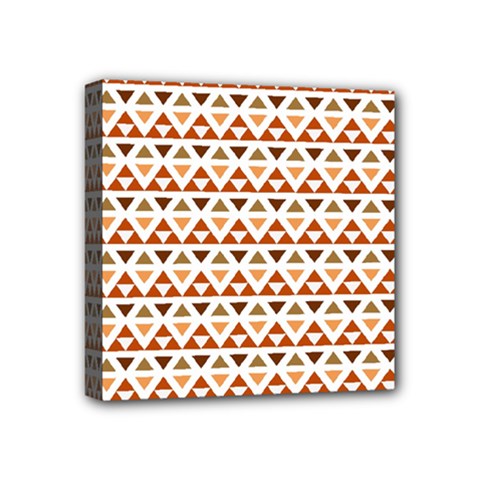 Geometric Tribal Pattern Design Mini Canvas 4  X 4  (stretched)