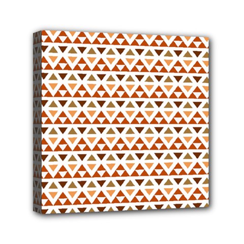 Geometric Tribal Pattern Design Mini Canvas 6  X 6  (stretched)