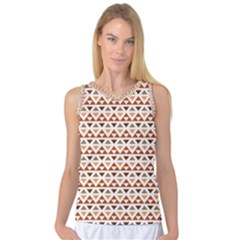 Geometric Tribal Pattern Design Women s Basketball Tank Top by Maspions