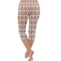 Geometric Tribal Pattern Design Capri Yoga Leggings View4