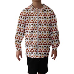 Geometric Tribal Pattern Design Kids  Hooded Windbreaker