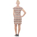 Geometric Tribal Pattern Design Cap Sleeve Bodycon Dress View2