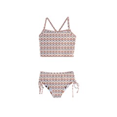 Geometric Tribal Pattern Design Girls  Tankini Swimsuit