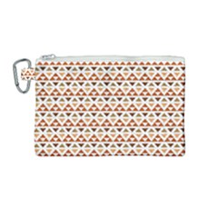 Geometric Tribal Pattern Design Canvas Cosmetic Bag (medium)