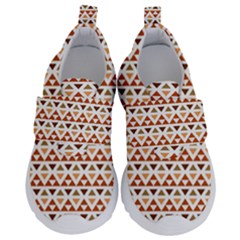 Geometric Tribal Pattern Design Kids  Velcro No Lace Shoes by Maspions