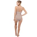 Geometric Tribal Pattern Design High Neck One Piece Swimsuit View2