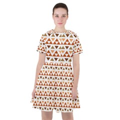 Geometric Tribal Pattern Design Sailor Dress