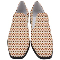 Geometric Tribal Pattern Design Women Slip On Heel Loafers by Maspions