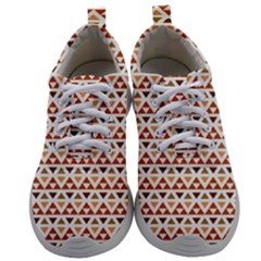 Geometric Tribal Pattern Design Mens Athletic Shoes by Maspions