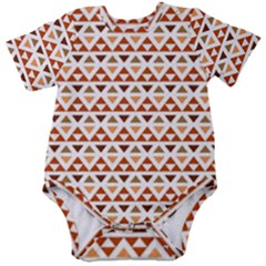 Geometric Tribal Pattern Design Baby Short Sleeve Bodysuit