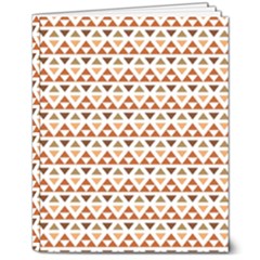 Geometric Tribal Pattern Design 8  X 10  Softcover Notebook by Maspions