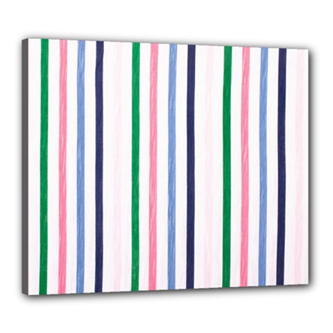 Stripes Pattern Abstract Retro Vintage Canvas 24  X 20  (stretched)