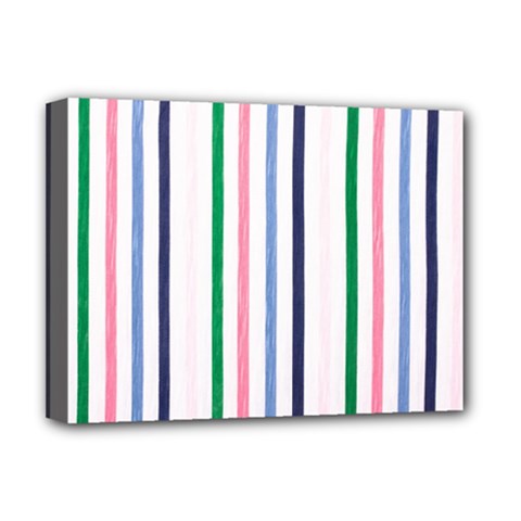 Stripes Pattern Abstract Retro Vintage Deluxe Canvas 16  X 12  (stretched) 