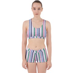 Stripes Pattern Abstract Retro Vintage Work It Out Gym Set