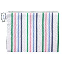 Stripes Pattern Abstract Retro Vintage Canvas Cosmetic Bag (xxl)