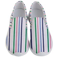 Stripes Pattern Abstract Retro Vintage Men s Lightweight Slip Ons