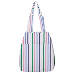 Stripes Pattern Abstract Retro Vintage Center Zip Backpack