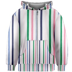 Stripes Pattern Abstract Retro Vintage Kids  Zipper Hoodie Without Drawstring