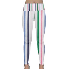 Stripes Pattern Abstract Retro Vintage Lightweight Velour Classic Yoga Leggings