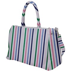 Stripes Pattern Abstract Retro Vintage Duffel Travel Bag