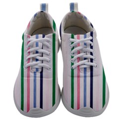 Stripes Pattern Abstract Retro Vintage Mens Athletic Shoes