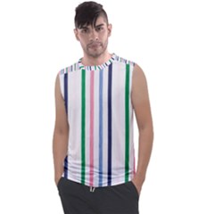 Stripes Pattern Abstract Retro Vintage Men s Regular Tank Top