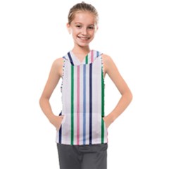 Stripes Pattern Abstract Retro Vintage Kids  Sleeveless Hoodie