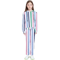 Stripes Pattern Abstract Retro Vintage Kids  Tracksuit