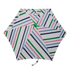 Retro Vintage Stripe Pattern Abstract Mini Folding Umbrellas