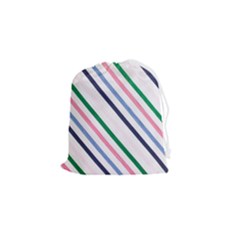 Retro Vintage Stripe Pattern Abstract Drawstring Pouch (small)