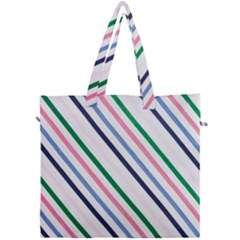 Retro Vintage Stripe Pattern Abstract Canvas Travel Bag