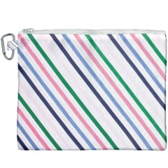 Retro Vintage Stripe Pattern Abstract Canvas Cosmetic Bag (xxxl)