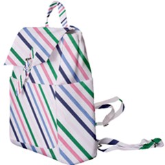 Retro Vintage Stripe Pattern Abstract Buckle Everyday Backpack