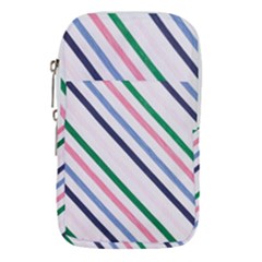 Retro Vintage Stripe Pattern Abstract Waist Pouch (large)