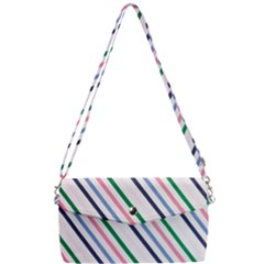 Retro Vintage Stripe Pattern Abstract Removable Strap Clutch Bag