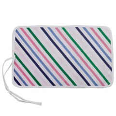 Retro Vintage Stripe Pattern Abstract Pen Storage Case (s)