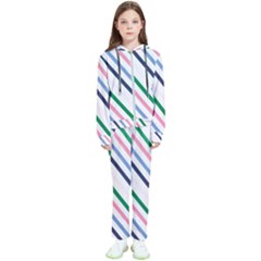 Retro Vintage Stripe Pattern Abstract Kids  Tracksuit