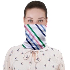 Retro Vintage Stripe Pattern Abstract Face Covering Bandana (adult) by Maspions