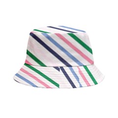 Retro Vintage Stripe Pattern Abstract Bucket Hat by Maspions